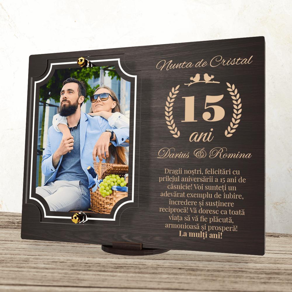 placheta-personalizata-aniversare-15-ani-nunta-de-cristal