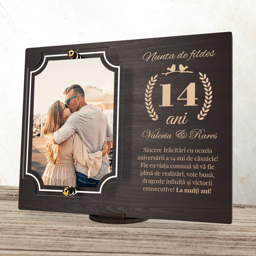 placheta-personalizata-aniversare-14-ani-nunta-de-fildes