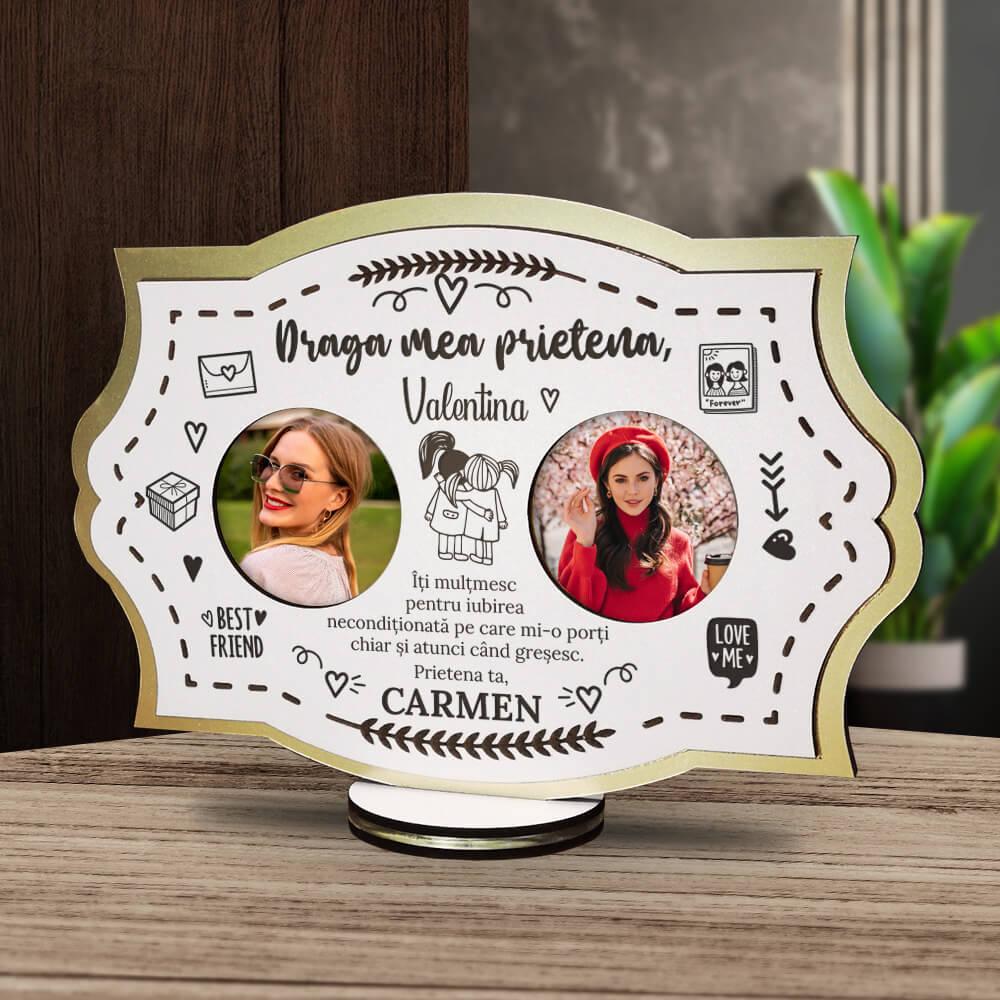 Rama foto personalizata – Cadou pentru prietena