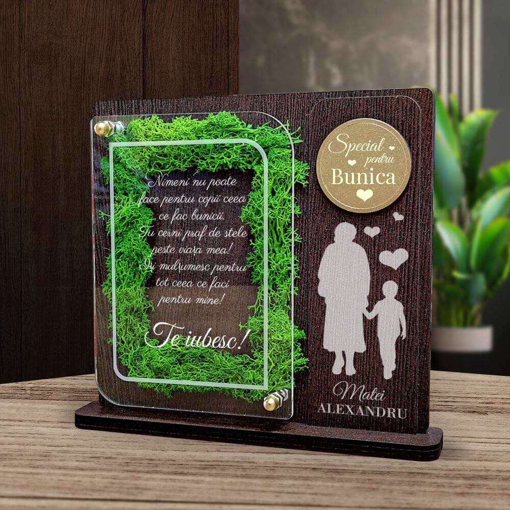 trofeu-personalizat-cu-licheni-pentru-bunica-de-la-nepot