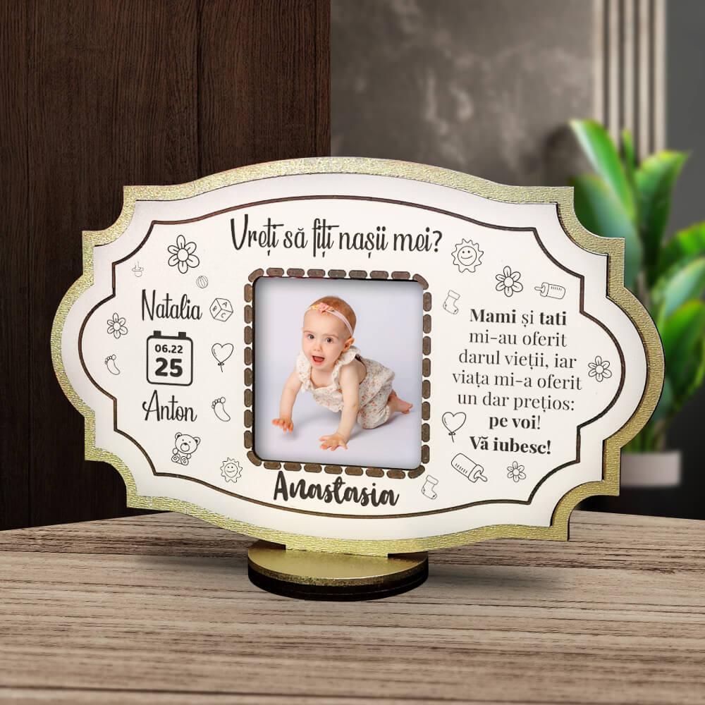 Rama foto personalizata - Vreti sa fiti nasii mei
