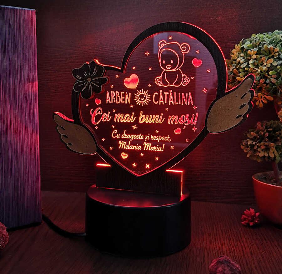 Trofeu Led multicolor - Special pentru mosi