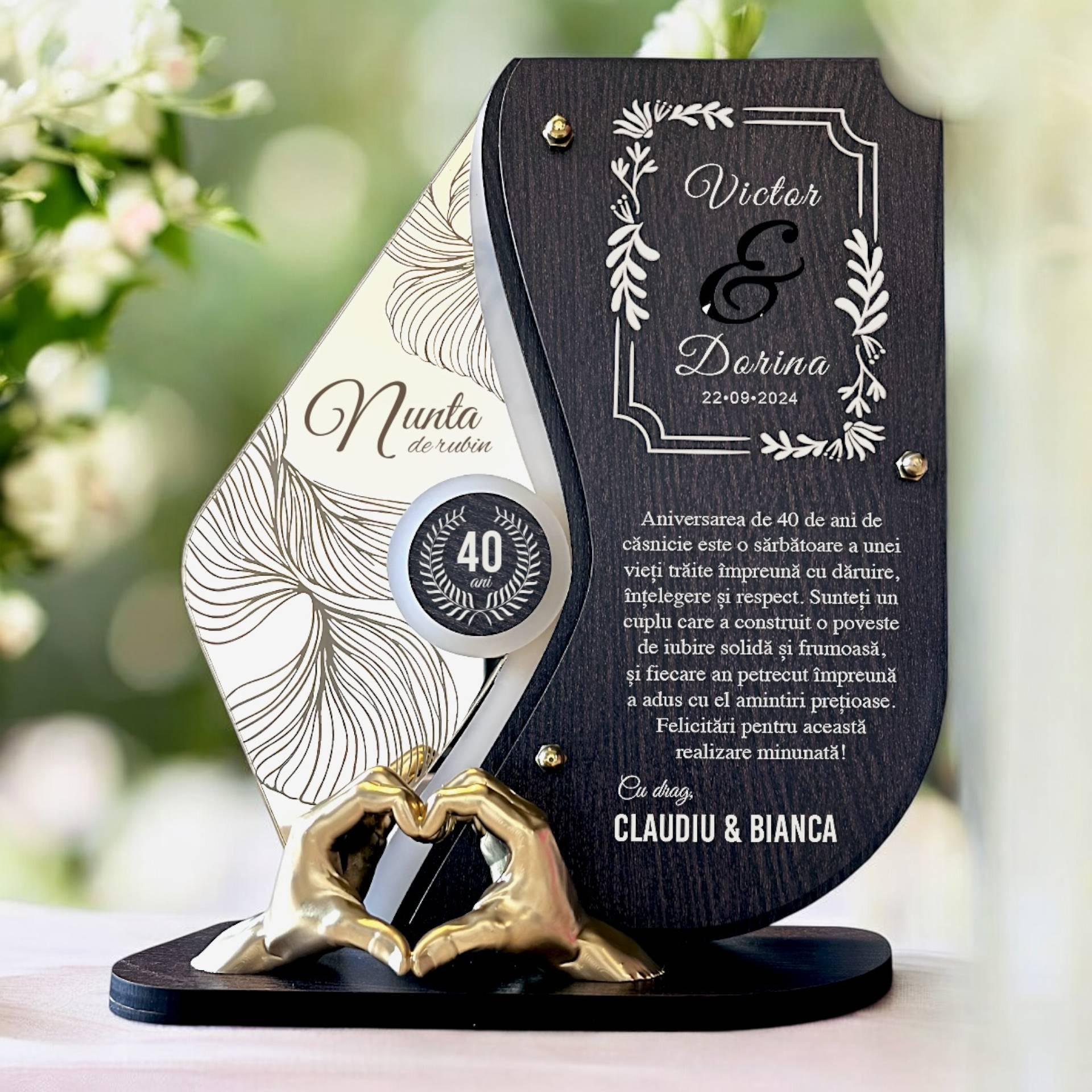 trofeu-personalizat-40-ani-nunta-de-rubin-manute
